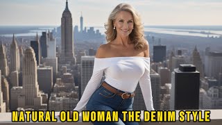 Natural Mature Woman Over 60s💖The Timeless Classic That's Always In Style💖The Denim Style