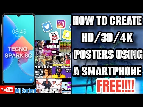 HOW to make HIGH QUALITY and PROFESSIONAL (HD/3D/4K) posters and thumbnails using any SMARTPHONE