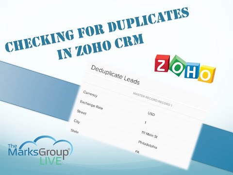 How to De-Duplicate in Zoho CRM