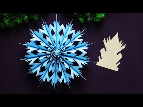 DIY Paper Snowflake Patterns ❄️ Easy 3D Snowflakes Making out of Paper for All Ages