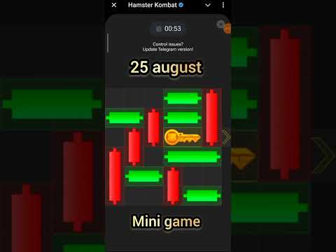 25 August  hamster kombat mini game puzzle || puzzle Hamster || today puzzle hamster