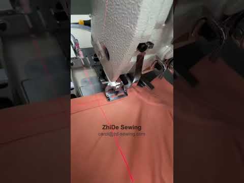 Automatic polo shirt button holing machine  #automaticsewingmachine #automatic #poloshirt #buttoning