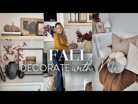 FALL DECORATE WITH ME 2024 PART 1  || FALL STYLING IDEAS || COZY FALL DECORATING