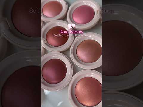 NEW #RareBeauty Soft Pinch Luminous Powder Blushes 🩷 #swatches #newmakeup #shorts #blush #glowyskin