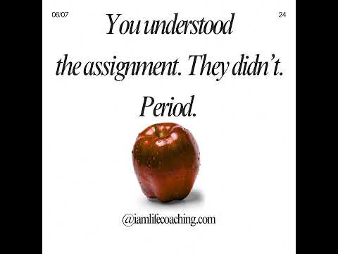 You understood the assignment. They didn’t. Period. #originalsin #shorts