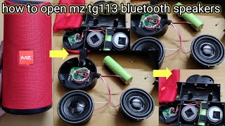 How to open mz tg 113 bluetooth speakers🔊 at home very easy proses ###########