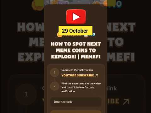 How to Spot Next Meme Coins To Explode! | MemeFi Today Memefi Video Code