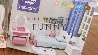 5 Minutes Satisfying with Unboxing Mini Bedroom Set/Mini Toys/Cute Bedroom/Mini Furniture/ ASMR