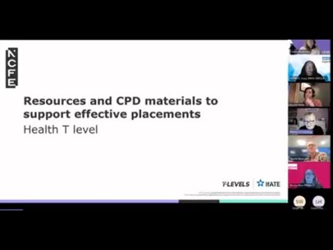 Health T level: Resources and CPD materials to support effective placements