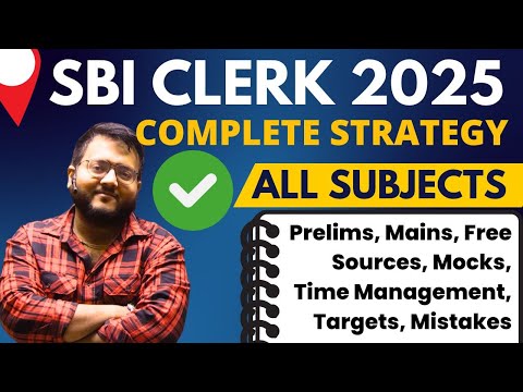 SBI CLERK Complete Strategy All Subject | Plan that broke Selection Record | [Pre + Mains] Full Plan