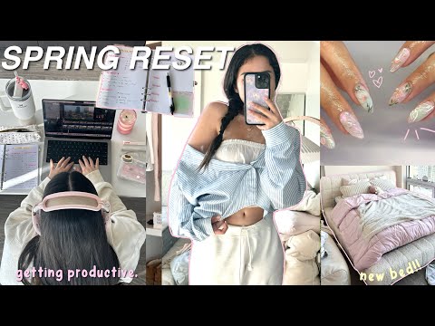 RESET VLOG 💌 getting productive, living alone updates, spring cleaning, fun days w friends!