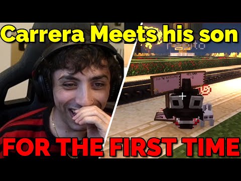 Carrera Meet his son FOR THE FIRST TIME on QSMP Minecraft