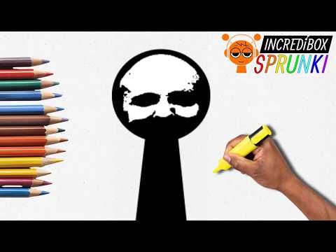 How To Draw SPRUNKI Old Black | Easy Step-by-Step Tutorial - INCREDIBOX SPRUNKI