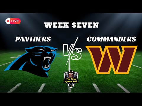 Carolina Panthers Vs Washington Commanders! LIVE! PlayByPlay / Analysis Jayden Daniels!