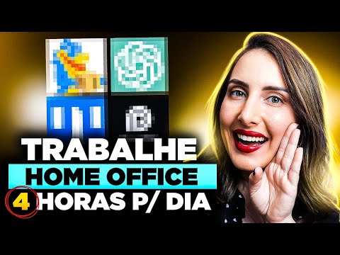 TRABALHO MEIO PERÍODO HOME OFFICE ganhando BEM usando a Inteligência Artificial