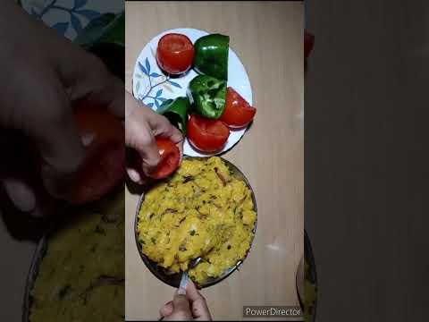 stuffed tomato and capsicum/भरवा शिमला मिर्च और टमाटर की सब्जी/shimla mirch ki sabji/stuffed tomato