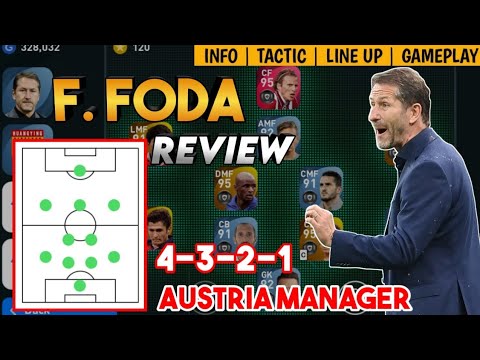 F. FODA 4321 MANAGER REVIEW | NEW AUSTRIA NATIONAL TEAM MANAGER | PES 2021 MOBILE