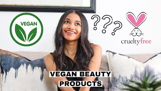 VEGAN BEAUTY ROUTINE // Clean Beauty Vegan beauty products that are amazing!