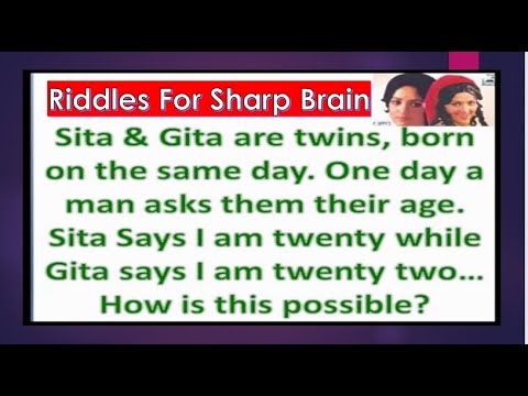 Solve These Riddles For Sharp Brain