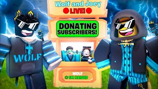 🔴 PLS DONATE LIVE! GIFTING SUBS ROBUX! #plsdonate #roblox #live