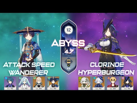 Attack Speed Wanderer | Clorinde Hyperburgeon - Spiral Abyss 4.7 Genshin Impact