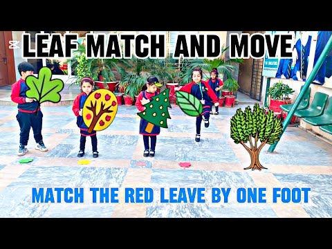 Leaf Match and Move | Leaves name in english | Beautiful Leaf Craft Ideas for Kids - Leaf Art #leaf