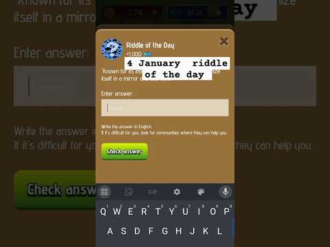 Zoo riddle of the day | 4 January zoo riddle of the day #zoorebusriddle #zooairdrop #zoocode