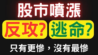 股市噴漲，反攻? 逃命? 現買現賺；只有更慘，沒有最慘；00878|0056|美債|友訊|佳能|群創|陽明|台積電|金融股|三大法人|投資理財|台幣|美元|存股|股票| 12/23/24【宏爺講股】