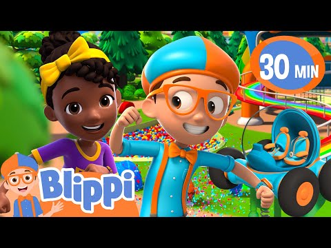 Road Trip To The Ultimate Bouncy House | Blippi & Meekah Podcast | Blippi Wonders Educational Videos