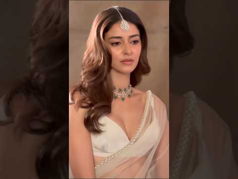 Ananya Panday In Sleeveless blouse 😍 #ananyapandey #hotlook #sexy #shorts #youtubeshorts #shortvideo