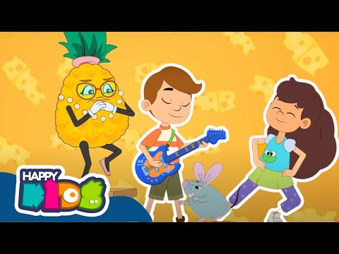 Doña Piña 🍍🎤🎵I Canciones infantiles cristianas🌈 | Happy Kids 🌟🎉