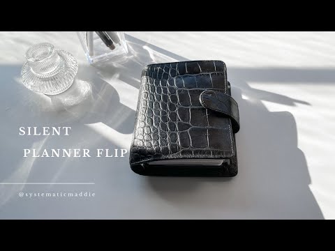 FILOFAX POCKET CROC PLANNER FLIP