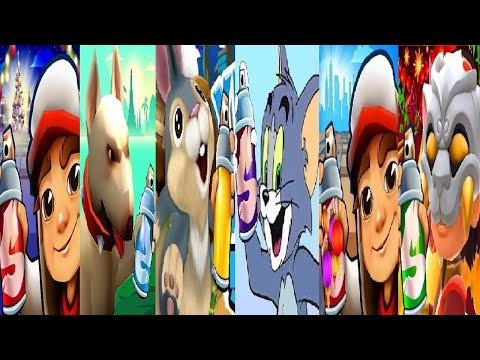 tom and jerry jungle run adventure VS Bunny Run VS Subway Surfers Christmas Lunar New Year Panda Run