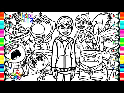 Inside Out 2 Coloring Pages / How To Color All Riley's Emotions / NCS Music