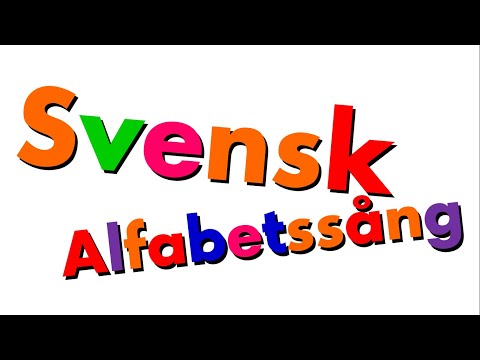 Xara's Animation: Swedish Alphabet Song/Svensk Alfabetssång