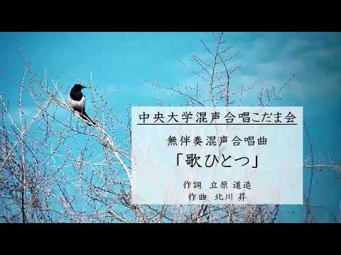 無伴奏混声合唱曲「歌ひとつ」／中央大学混声合唱こだま会