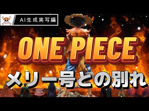 生成AI【ONE PIECE】涙腺崩壊メリー号との別れをAI生成でチャレンジして見た!!