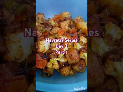 Navratri Series | Day 3 | Part 1 | Aloo  Gobi Fry Sabji #shorts