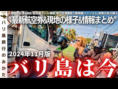 【2024年11月】バリ島旅行情報をまとめて1本！激安直行便とセール情報！動物園モトブログ、現地の様子、最新渡航情報を現地からお届け！【バリ島は今】No.431