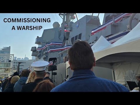 Commissioning a US Navy Warship