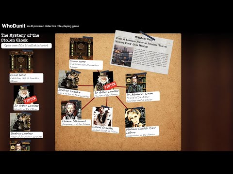 WhoDunit - AI game development on steroids