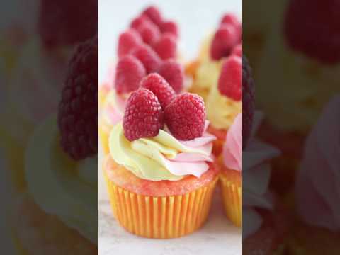 TWO cupcakes in one! My Raspberry Lemonade Swirl cupcake recipe: “I’ll Bring the Cake” cookbook!