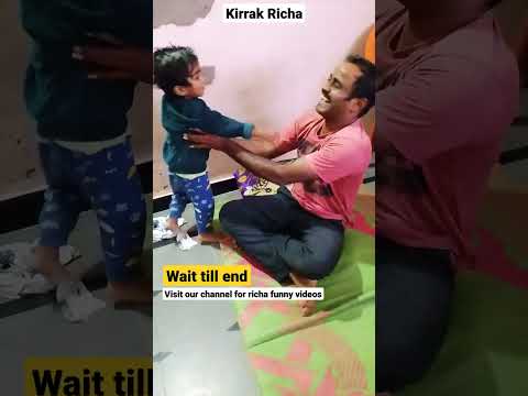 Kirrak Richa డాడిని ఎలా కొడుతుందో చూడండి 🤣 #shorts #viral #youtubeshorts