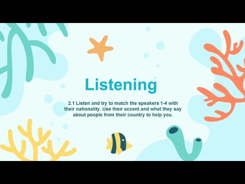 Listening Week 11 Cultures Worksheet English Subtitle