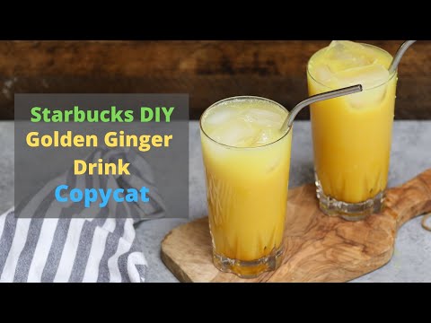 Iced Golden Ginger Drink {Starbucks Copycat}