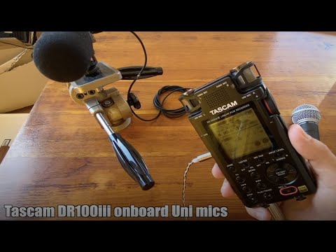 Tascam DR100iii handling noise with on and offboard microphones