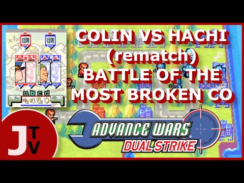 Very Rich Colin vs Very Rich Hachi | A.I. |Rematch| Advance Wars Dual Strike #advancewarsdualstrike