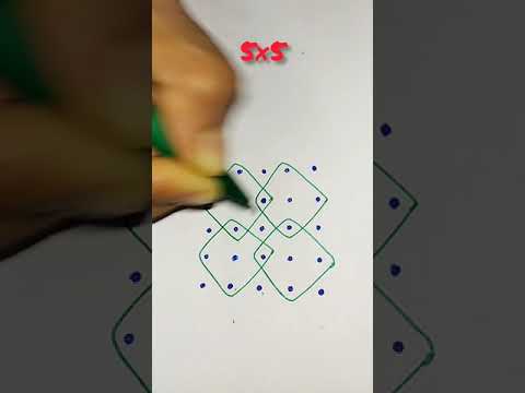 5×5easy muggulu ||#shorts