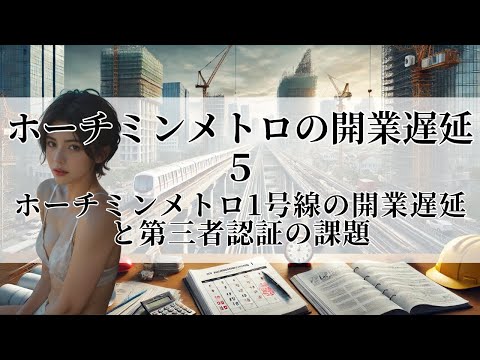 ホーチミンメトロの開業遅延5/6｜ホーチミンメトロ1号線の開業遅延と第三者認証の課題