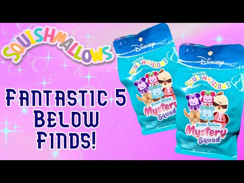 Disney Squishmallow Scented Mystery Squad | 5 Below Toy Finds! | Bored House Flies Toy Unboxing